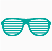 Icon of green sunglasses