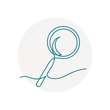 graphic of a magnifying glass