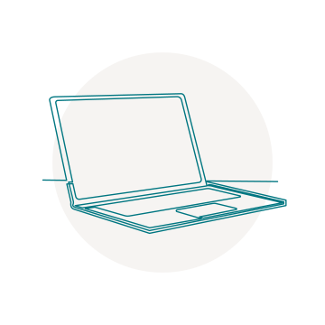 Technology graphic of a laptop