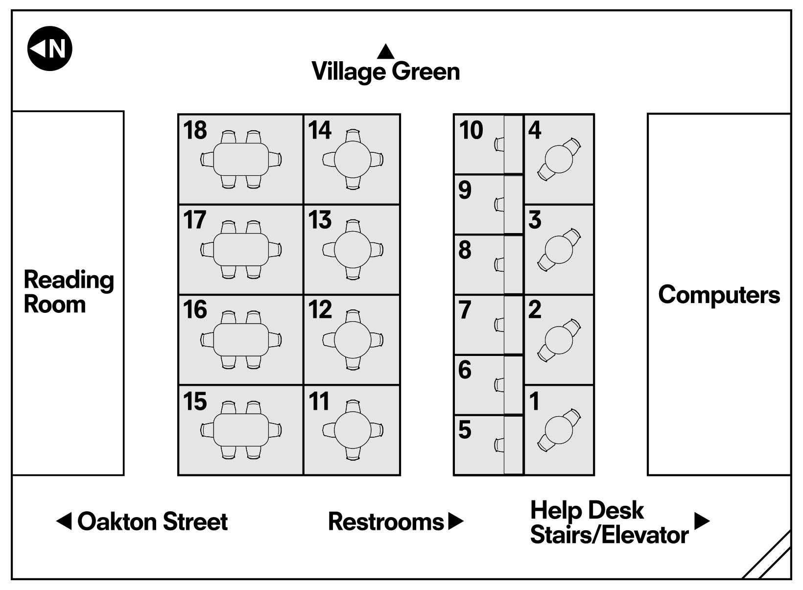 SPL Study Room layout