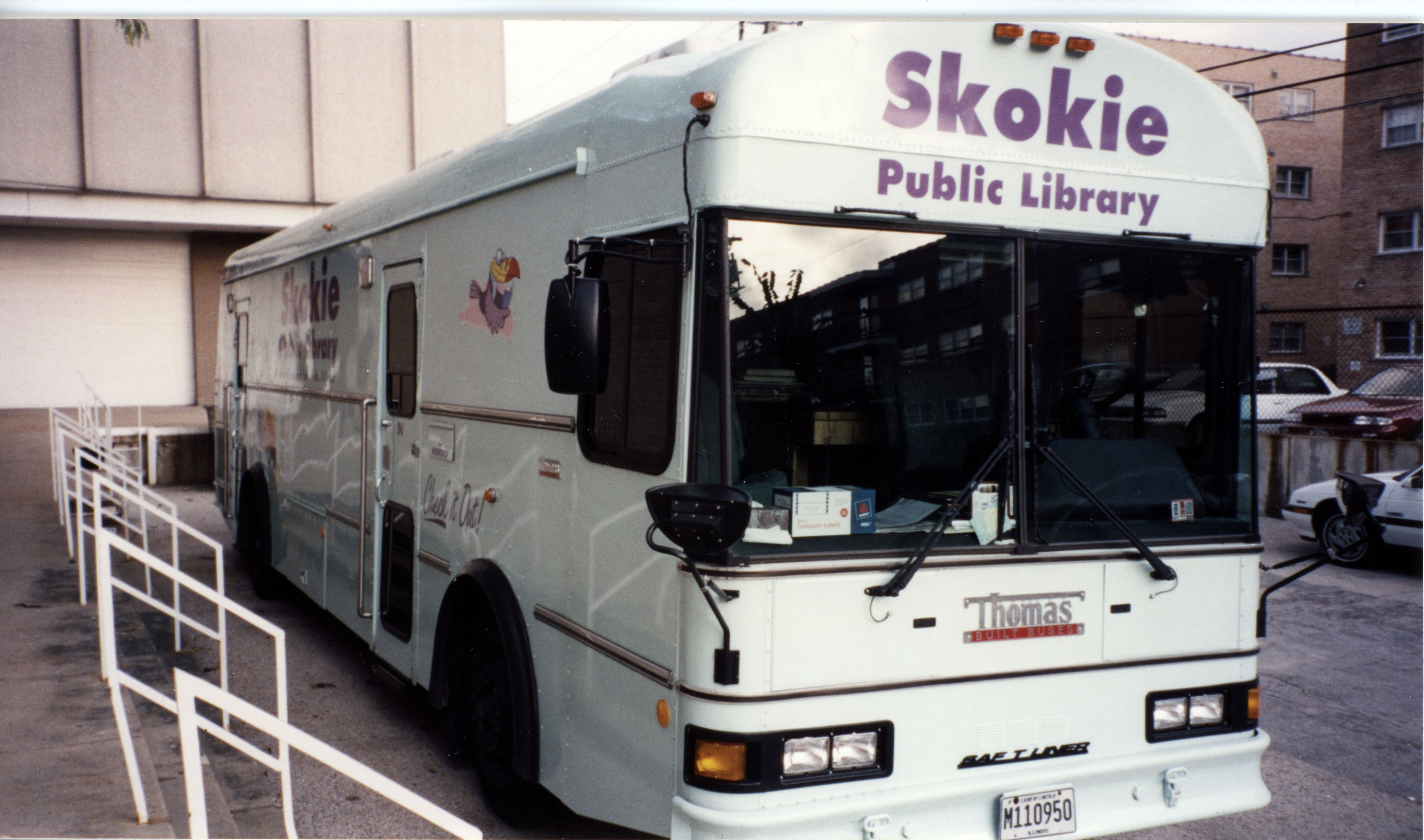 Image of the library's second bookmobile