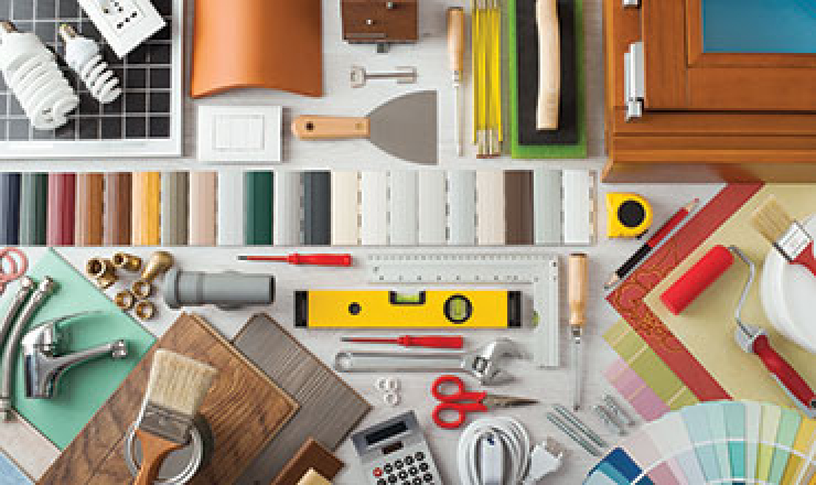 close up of various tools 