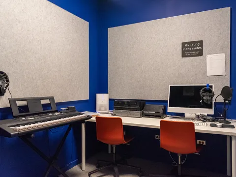 This room is to be used for digital content creation, post-production editing, and digitization.