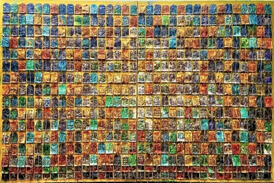 art made up of teabags