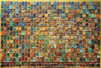 art made up of teabags