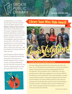 First page from 2025 September-October 2025 Newsletter